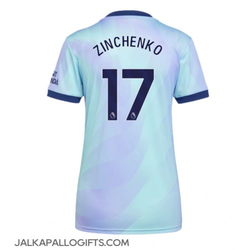 Arsenal Oleksandr Zinchenko #17 Kolmaspaita Naiset 2024-25 Lyhythihainen